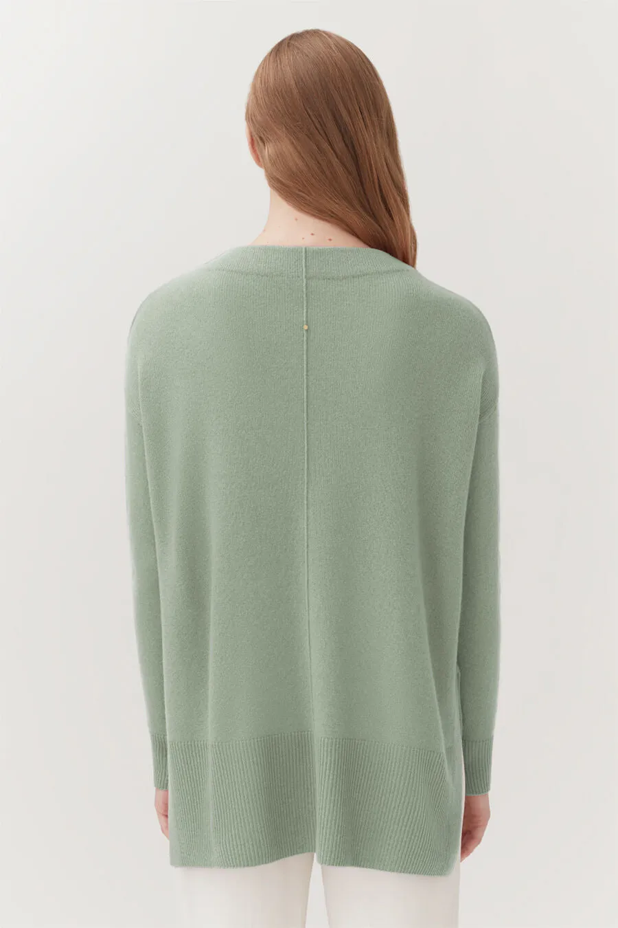 Single-Origin Cashmere Funnel Neck Sweater