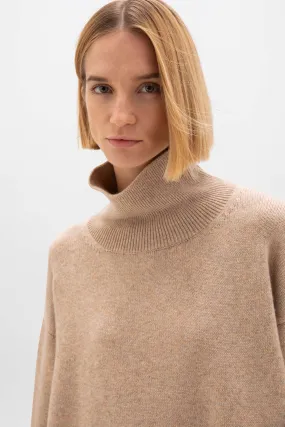 Slouchy Cashmere Roll Neck