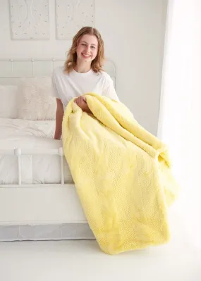 Spring Sweater Yellow Iris Blanket