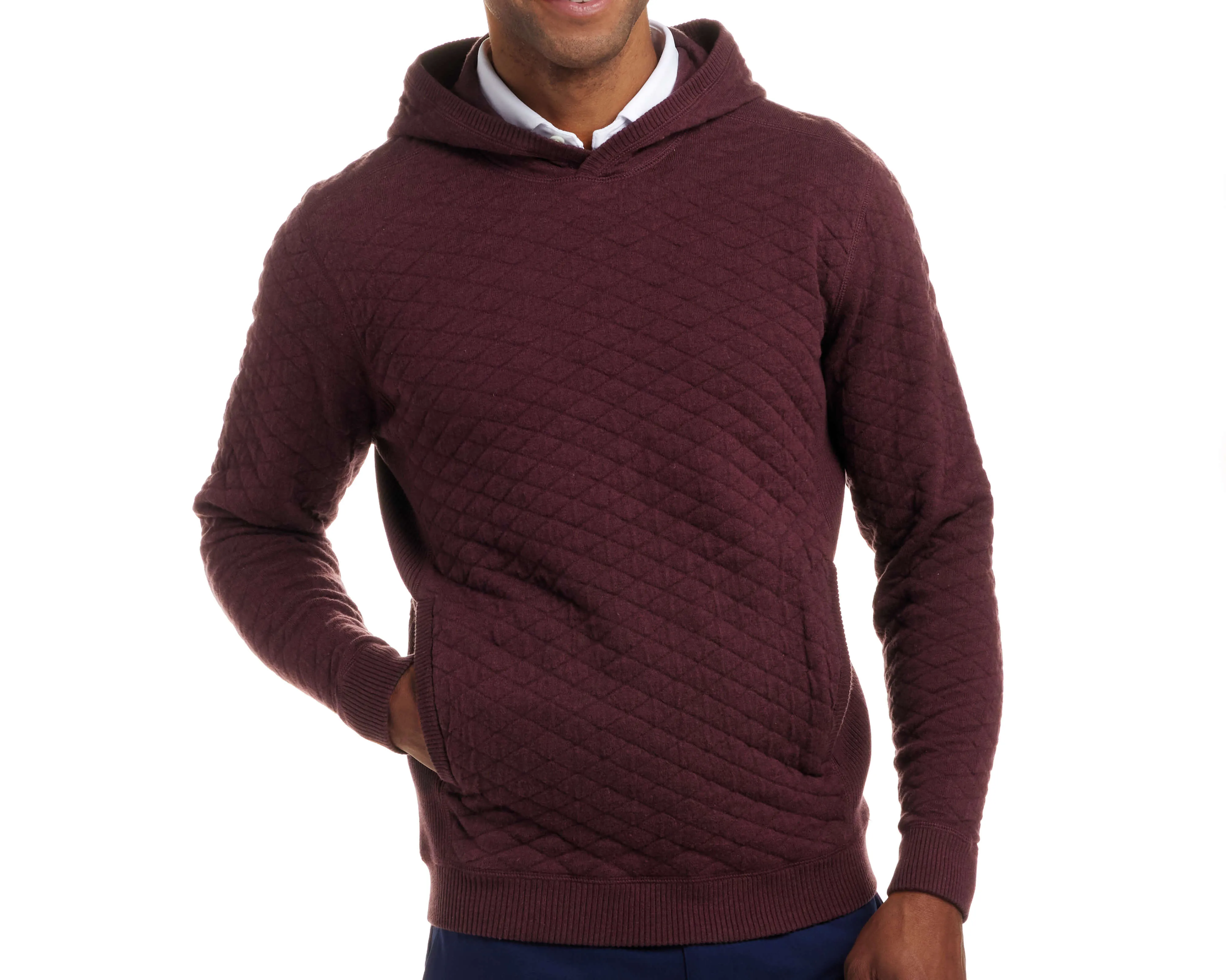 The Wallace Sweater: Heathered Dark Claret