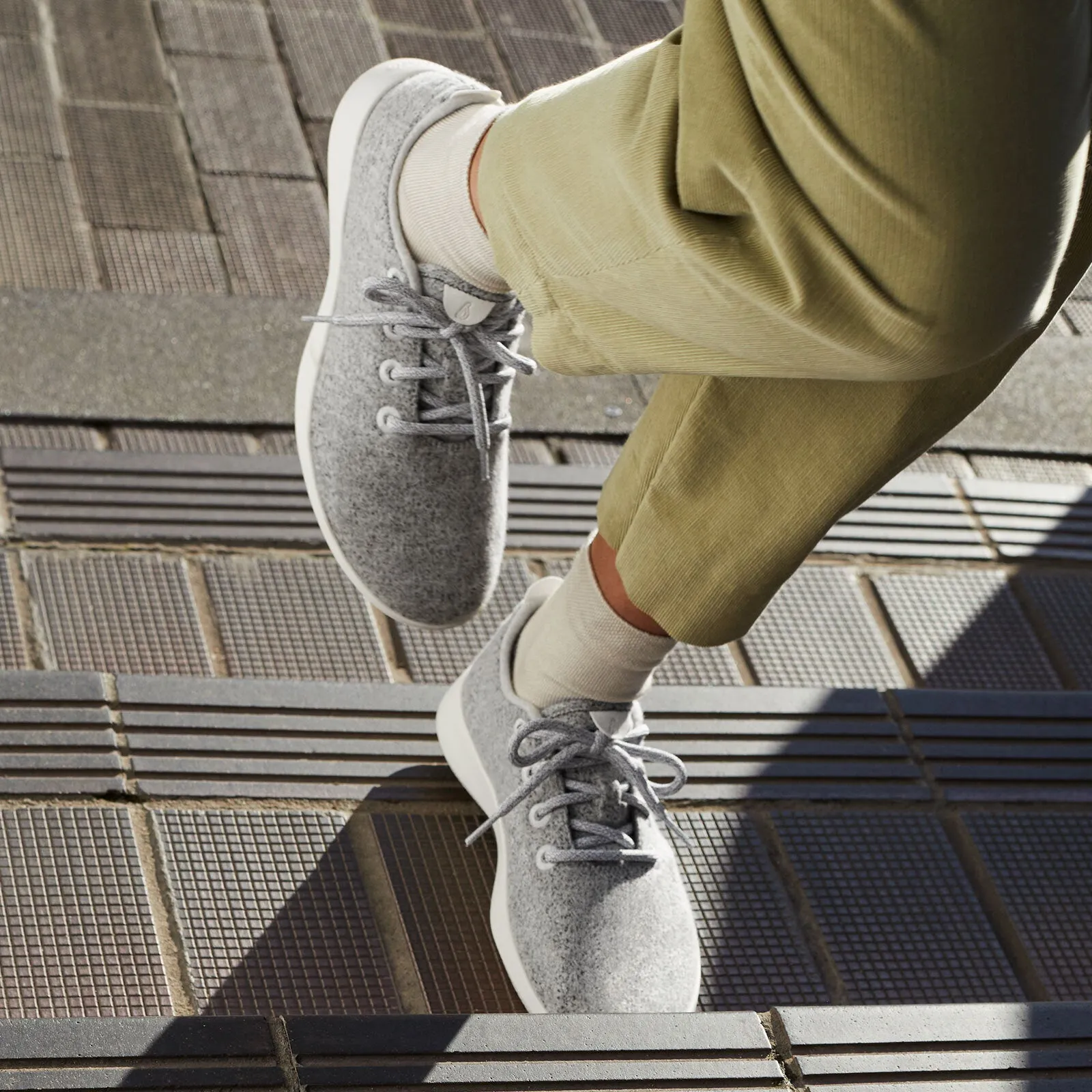 Women's Wool Runners - Natural Grey 2 (Light Grey Sole)